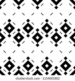 Rhombuses, hatches ornament. Ethnic, tribal motif. Geometric figures background. Digital paper, textile print, surface texture, web design, abstract. Diamonds, strokes. Seamless backdrop. Vector art.