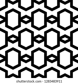 Rhombuses, hexagons ornament. Quadrangular, hexagonal shapes wallpaper. Geometric background. Polygons motif.Geometrical backdrop. Digital paper, abstract. Seamless pattern.