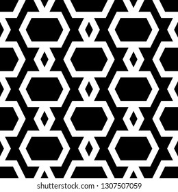 Rhombuses, hexagons ornament. Quadrangular, hexagonal shapes wallpaper. Geometric background. Digital paper, abstract.Geometrical backdrop.Polygons motif. Seamless pattern