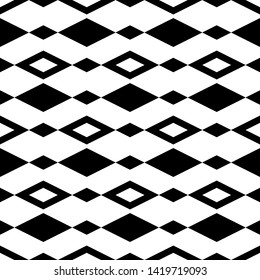 Rhombuses pattern. Diamonds backdrop. Seamless ornament. Lozenges wallpaper. Ethnic motif. Geometric background. Digital paper, textile print, web design, abstract.