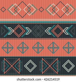 The rhombuses seamless bright pattern. Geometric background.