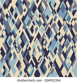 Rhombuses seamless pattern. Vector background.