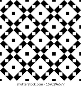 Rhombuses, squares seamless pattern. Folk wallpaper. Geometric background. Tribal motif. Checks, diamonds ornate. Ethnic ornament. Textile print, web design, geometry abstract. Geometrical vector.