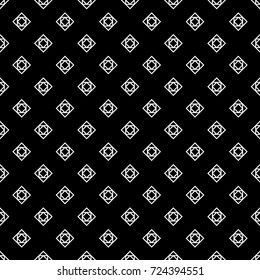 Rhombuses, triangles, squares background. Seamless surface pattern design with diamonds ornament. Checks wallpaper. Ethnic mosaic motif. Digital paper, textile print, page fill, web designing. Vector.