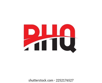 RHQ Letter Initial Logo Design Vector Illustration