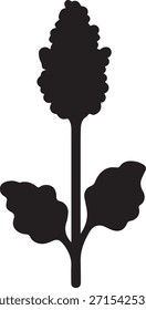 Ícone De Flor Rhubarb - Ilustração De Vetor