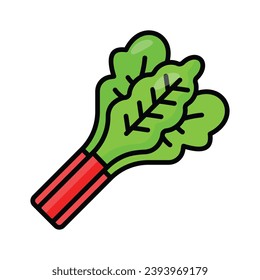 Rhubarb vector design, ready to use icon