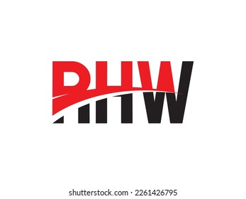 RHW Letter Initial Logo Design Vector Illustration
