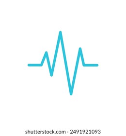 Rhythm frequency icon. Isolated on white background.