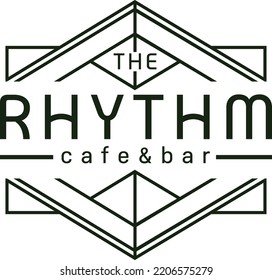 The Rhythm house logo template