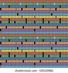 rhythm note sequence tile, color - Geometric seamless pattern
