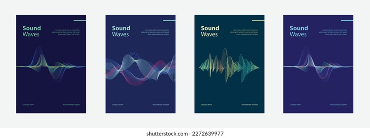 Rhythm in Print: A Collection of Stunning Soundwave Poster Designs in A4 Size