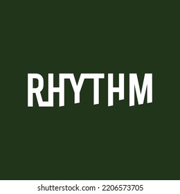 Rhythm Script Vector Logo Design Stock Vector (Royalty Free) 2206573705 ...