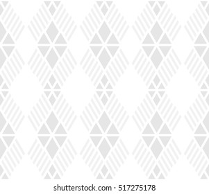 Rhythm soft gray color lattice argyle and diagonal stripes line seamless pattern background.