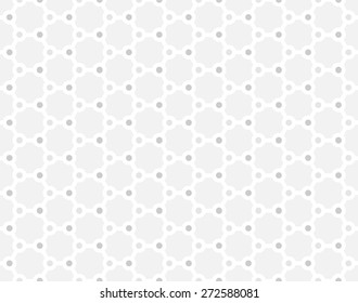 Rhythm Soft Gray Color Structure Molecule Mesh Seamless Pattern Background Vector.