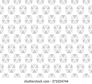 Rhythm soft gray color triangle in hexagon background seamless pattern vector.