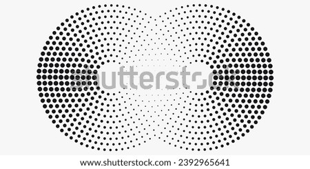 The rhythm of sound waves spirals circularly from a point