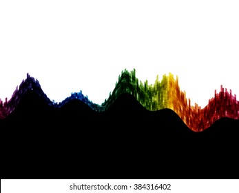  rhythmic colorful rectangle tiles, vector EPS10