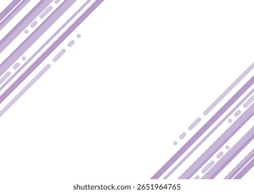 Marco rítmico de rayas diagonales en púrpura