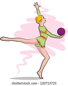 rhythmic gymnastics - ball