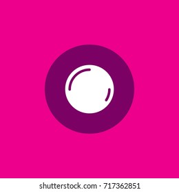Rhythmic gymnastics ball equipment vector icon