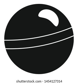 Rhythmic gymnastics ball icon. Simple illustration of rhythmic gymnastics ball vector icon for web design isolated on white background