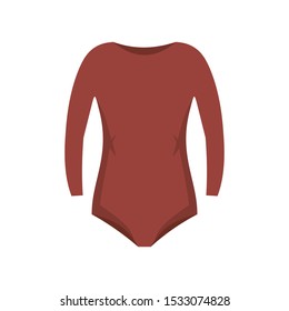 Rhythmic gymnastics clothes icon. Flat illustration of rhythmic gymnastics clothes vector icon for web design