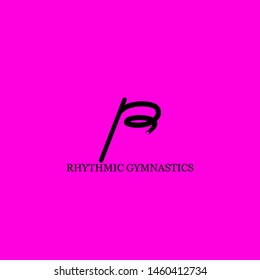 rhythmic gymnastics icon sign signifier vector