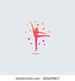 Rhythmic Gymnastics Logo Design Template