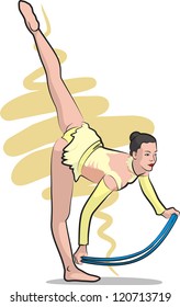 rhythmic gymnastics - rope
