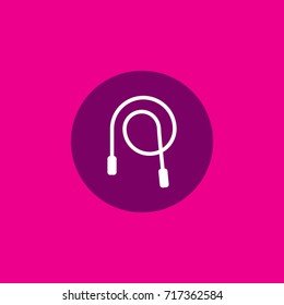 Rhythmic gymnastics Rope equipment vector icon