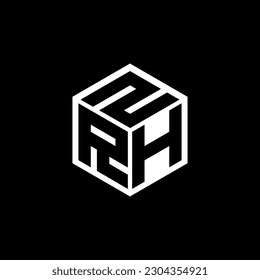 RHZ letter logo design in illustration. Vector logo, calligraphy designs for logo, Poster, Invitation, etc.