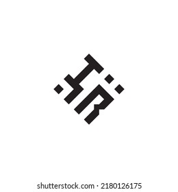 RI abstract geometric concept logo in high quality professional design that will be best for street style