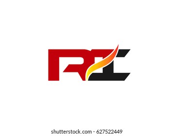 RI company linked letter logo
