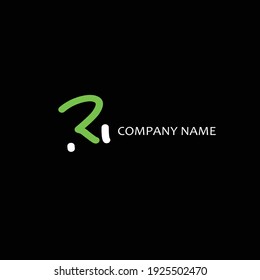 Ri initial handwritten logo for identity
