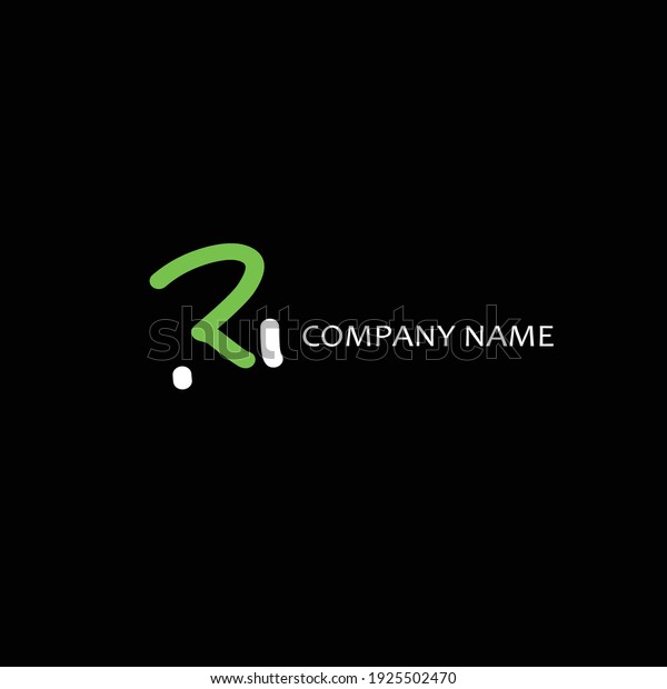 Ri Initial Handwritten Logo Identity Stock Vector (Royalty Free ...