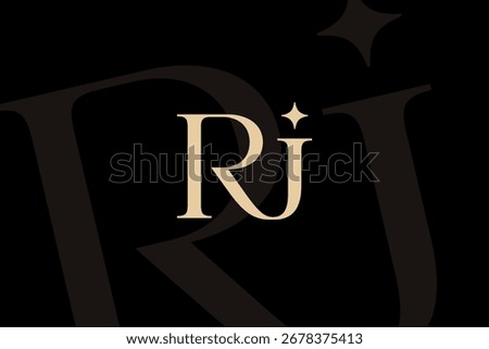 RI or IR letter logo icon design. Classic style luxury initials monogram.