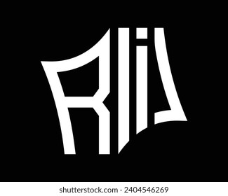 
RI letter logo design vector art