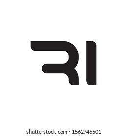 RI letter logo template vector icon design