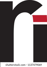 ri letter vector logo