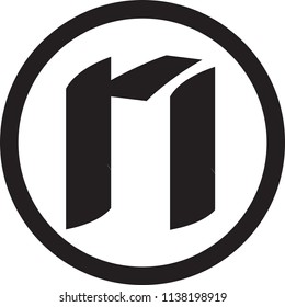 ri letter vector logo