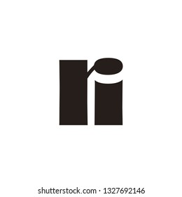 ri letter vector logo