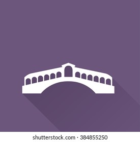 Rialto bridge in Venice,Italy