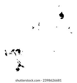 Riau islands province map, administrative division of Indonesia. Vector illustration.