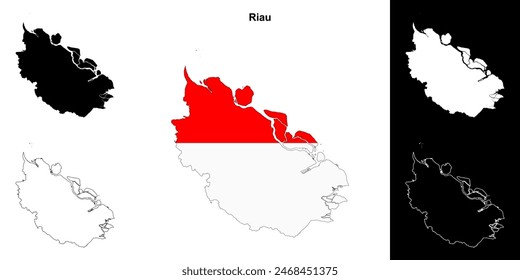 Mapa de la provincia de Riau