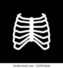 Rib Cage Skeleton Anatomy Human Skeletal Stock Vector (Royalty Free ...