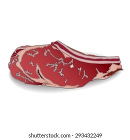 Rib Eye Steak isolated