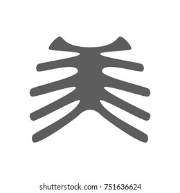 Rib icon in trendy flat style isolated on white background. Symbol for your web site design, logo, app, UI. Vector illustration, EPS