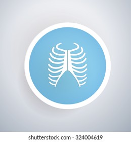
Rib symbol design,clean vector