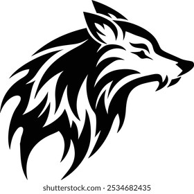 ribal Wolf Tattoo Silhouette | Bold Tribal Wolf Designs for Tattoo Inspiration